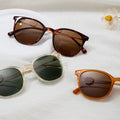 Hot Selling Vintage Designer Sunglasses Men Half Titanium Temple Protection Polarized Sun Glasses Ladies Shades Eyewear