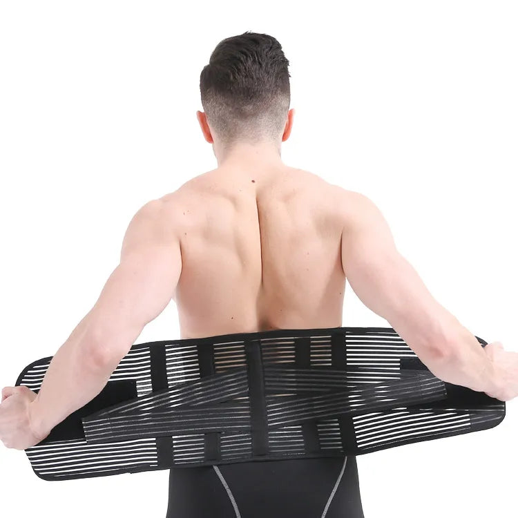 KSY High Elastic Mesh Fabric Waist Support Back Brace for Women Men