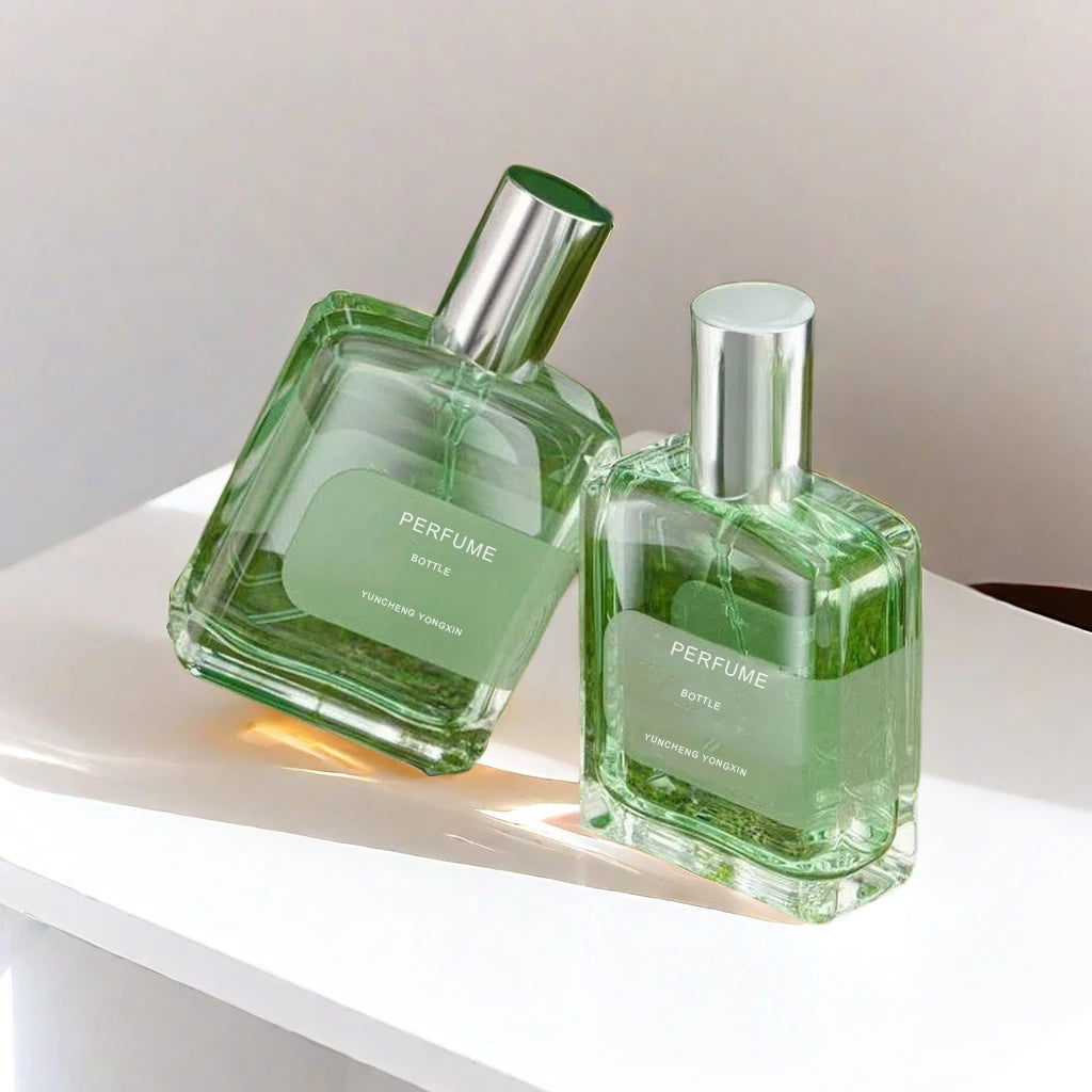30ml Clear Glass Women's Perfume Bottle with Screw Cap Screen Printing Spray Nozzle Persistent Fragrance 100pcs MOQ