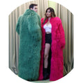 Custom Color Custom Size Women and Men Extra Long Tibet Sheep Lamb Fur Coat