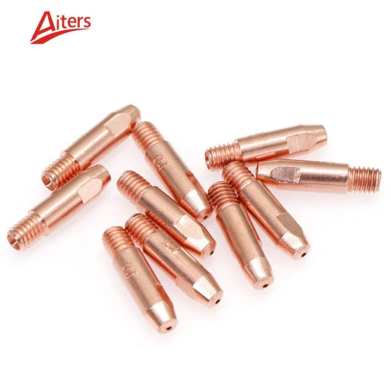 Euro MIG Welding Consumables Contact Tip for European 24KD 25AK 36KD 501D CuCrZr Material M6x28mm Contact Tip