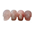 Huiying Rose quartz skulls 2 inch vivid carved natural healing crystal skulls for home decor Crafts