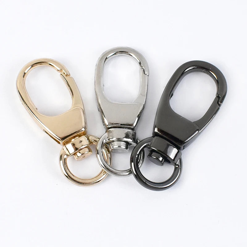 Meetee BF317 9mm*36mm Bag Chain Hardware Hanging Keychain Accessory Alloy Hook Clip Swivel Snap Buckles Round Tail Dog Buckle MegaBDM