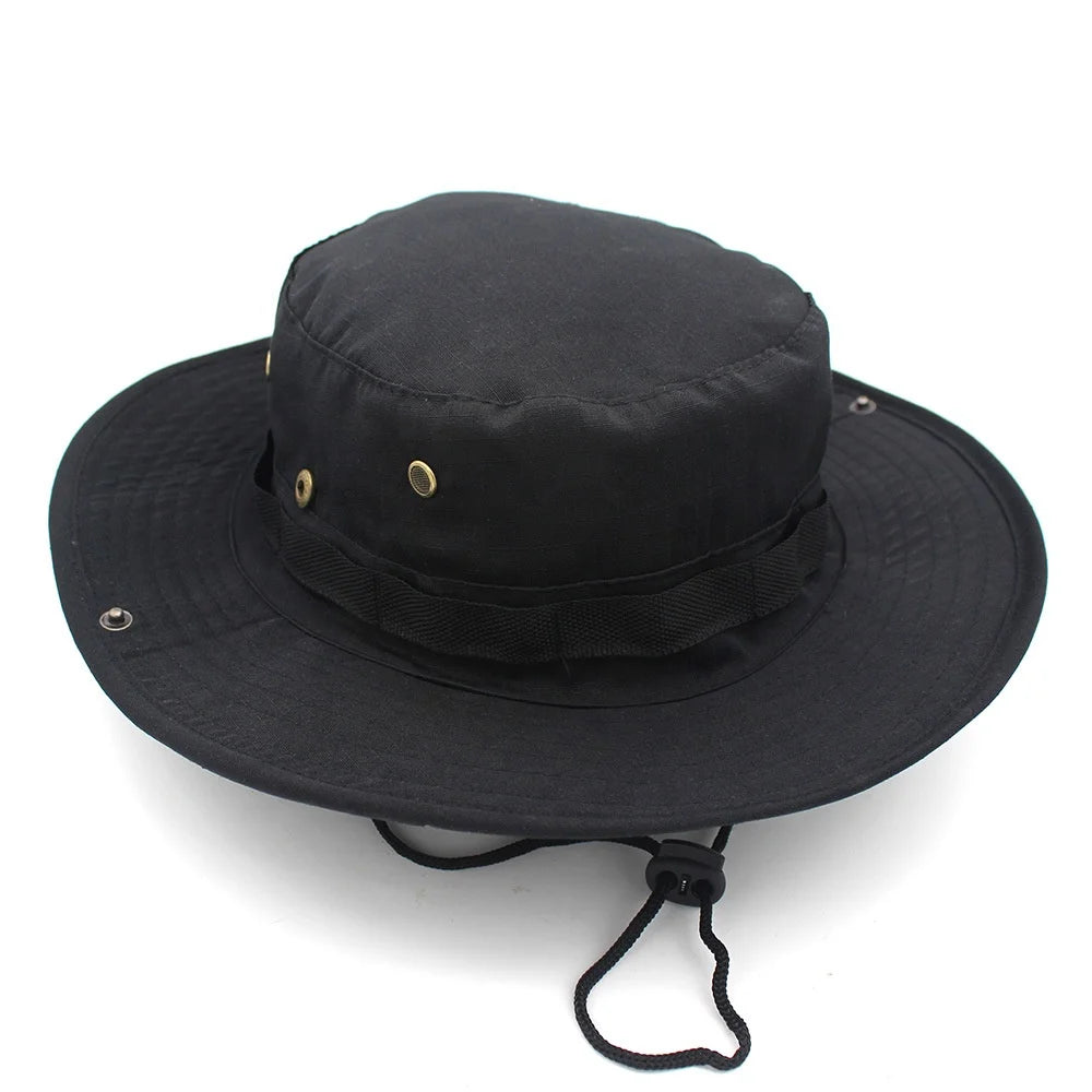 Camouflage Tactical Cap Boonie Hat US Caps Camo Men Outdoor Sports Sun Bucket Cap Fishing Hiking Hunting Hats