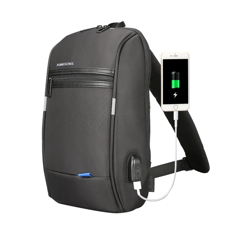 Anti-theft Chest Bag Men's Lightweight Simple Men's Shoulder Bag Large Capacity Oxford Cloth Waterproof Crossbody Bag