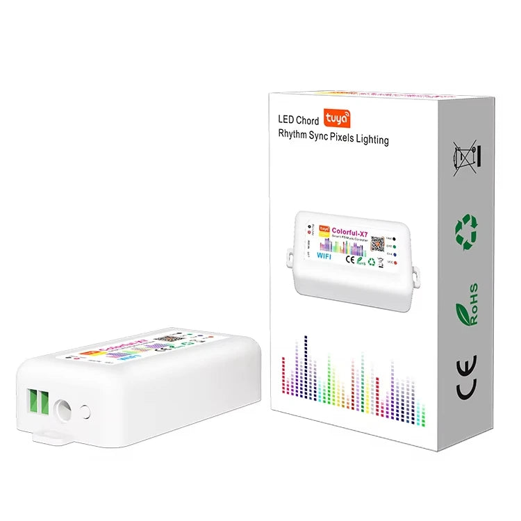 New Arrival Music Smart Tuya Wifi Controller Alexa Google Home Ws2811 Ws2812B Sk6812 Cob Led Strip Controller