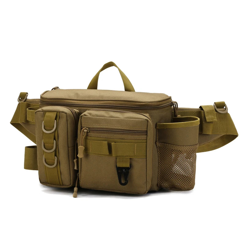 Fishing Bag Multifunctional 30L Large Capacity Fishing Tackle Pack Outdoor Shoulder Bag