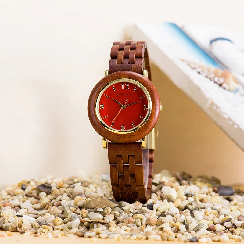 Women's Customizable Handcrafted Wood Watch with Minimalist Design for Fashion or Sport Personalized Meaningful Gift
