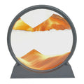 Modern Colorful 360 Rotation Hourglass Quicksand Painting 3D Flowing Sand Frame Round Hourglass Sand Timer for Decoration