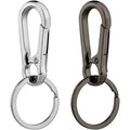 Custom Shape Key Ring Gold Plated Clip Hooks Keyring Carabiner Swivel Snap Hook Buckle Split Keychain Clip