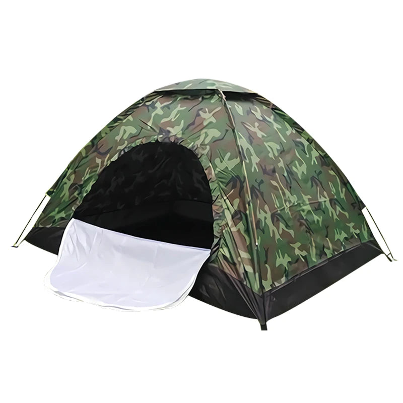Outdoor Waterproof Sun Shelter Tent Canvas Green Three-season Camping Tent