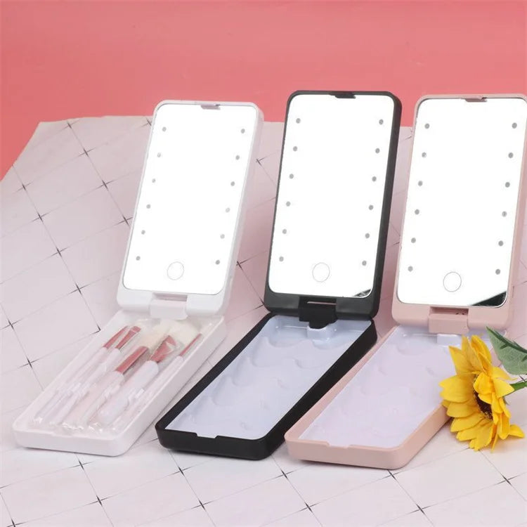 Eyelash Case Lash Storage Box False Holder Organizer Empty Travel Mirror Fake Packaging Boxes Eyelashes Led Eye Container Cases