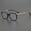 Wholesale Hot Selling  Acetate Cool Unisex Green Black Transparent Customized Printed Luxury Men Glasses Grandpa Reading Usage