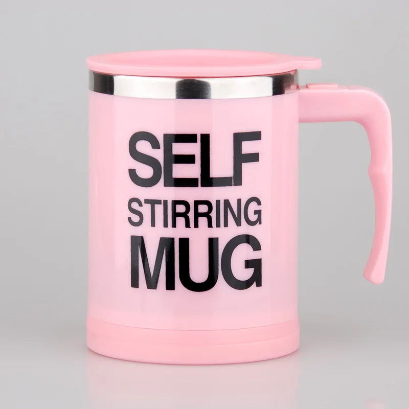 400ml Automatic Electric Lazy Self Stirring Mug Cup Coffee Milk Mixing Mug Smart Stainless Steel Juice Mix Cup Drinkware