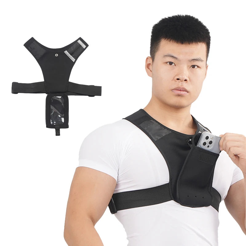 High Quality Unisex Sport Multi Pocket Universal Bag Mobile Phone Holder Reflective Running Vest
