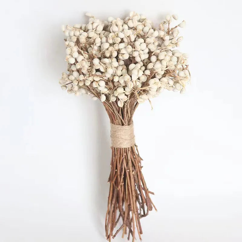 R-1109 Real Touch Nature Dried Flowers Hydrangea Mixed Flowers for Home Decor and Wedding Decoration