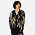Autumn Men's Knitted Cardigan Sweater Custom Logo Design Winter Jacquard Knitwear with v Neck and Long Sleeves Mohair Top