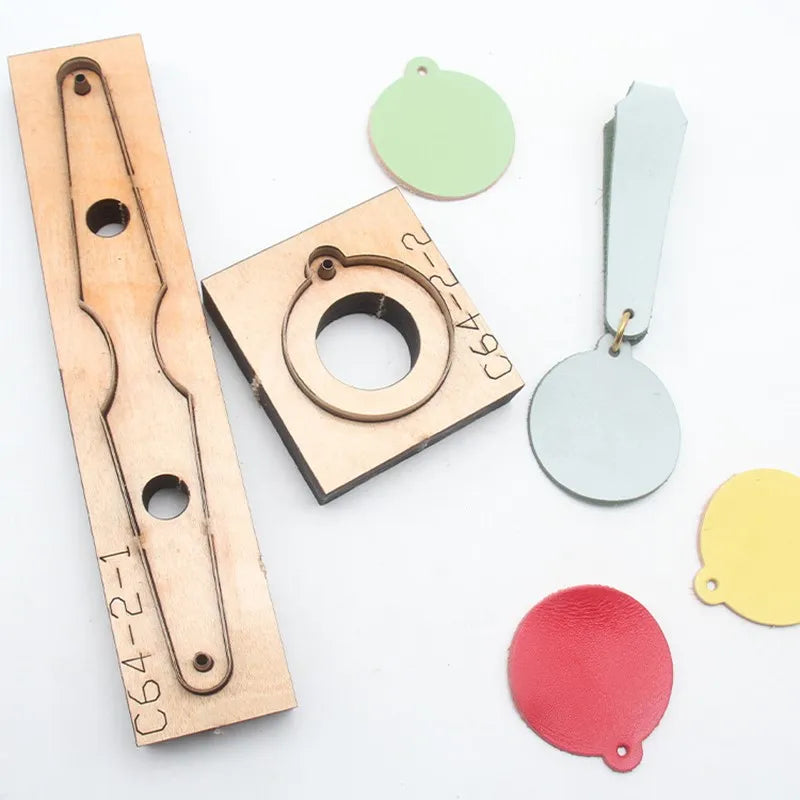Leather Craft DIY Key Chain Steel Blade Die Cut Steel Punch Pendant Cutting Mold Wood Dies Cutter Template