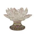 Crystal Lotus Flower Glass Lotus Candle Holder for Wedding Table Decoration