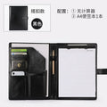 Multi-functional Leather Folder Notebook Pocket File Business Organizer Bag with A4-sized Artificial Leather File Folder.