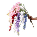 Background Decoration Hanging Flower Vines Artificial Wisteria for Wedding Ceiling Decor