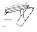 Titanium Rear Rack for Foldable Bikes with 100kg Load Capacity C-Brake Compatible