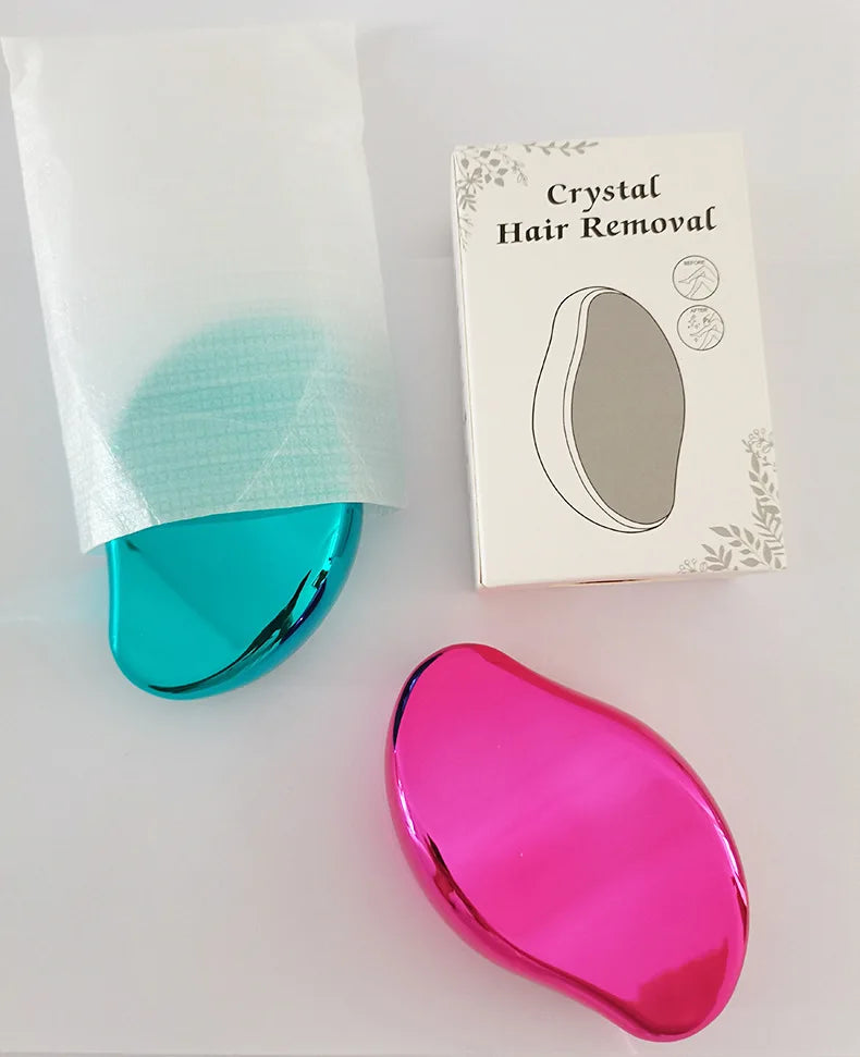 HZ Hot Selling Painless Crystal Hair Removal Washable Stone Skin Exfoliator Tool Nano Crystal for Arms Legs Back