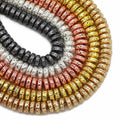 AAAAA 8x4mm Round Lava Hematite Black Color Plated Fashionable Spacer Loose Beads Jewelry Making Diy Bracelets Accessories