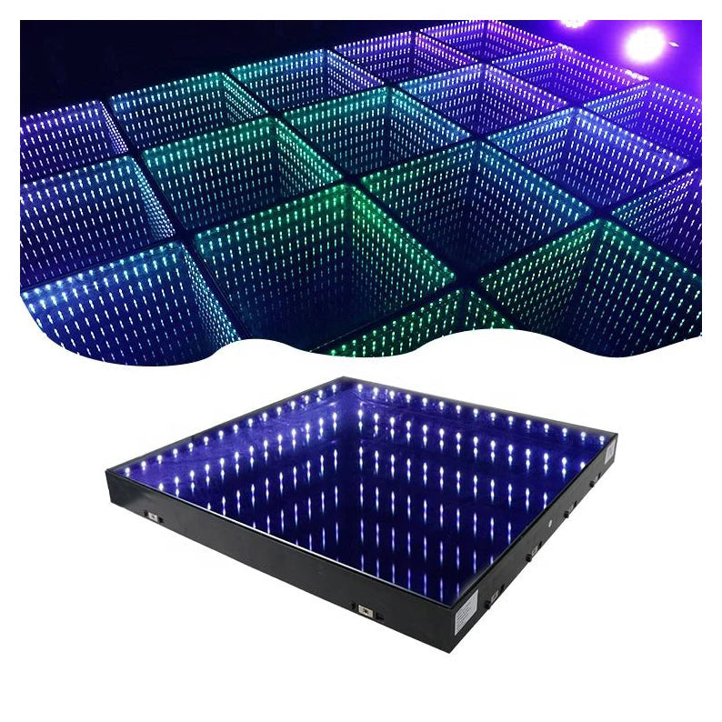 Party Banquet Hall Dance Club 3D Infinity Led Mirror Dance Floor