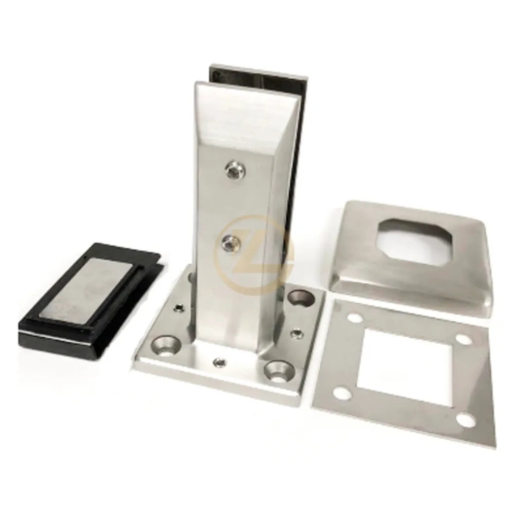 YL New Design Stainless Steel Balustrades Glass Railing Balcony Ss2205 Glass Clamps