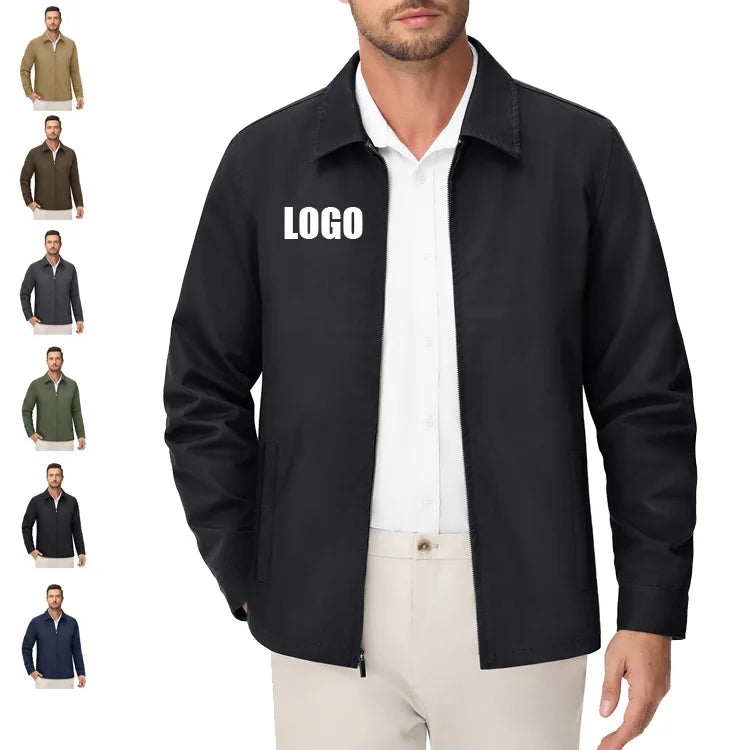 Affordable Custom logo Winter Windbreaker Jacket Without Hood Jacket with logo Outdoor Jackets Men