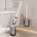 High Quality Eco-Friendly PP PET Bathroom Cleaning Brush Set with Holder Light Luxury Wholesale Toilet Cleaner Brush MegaBDM