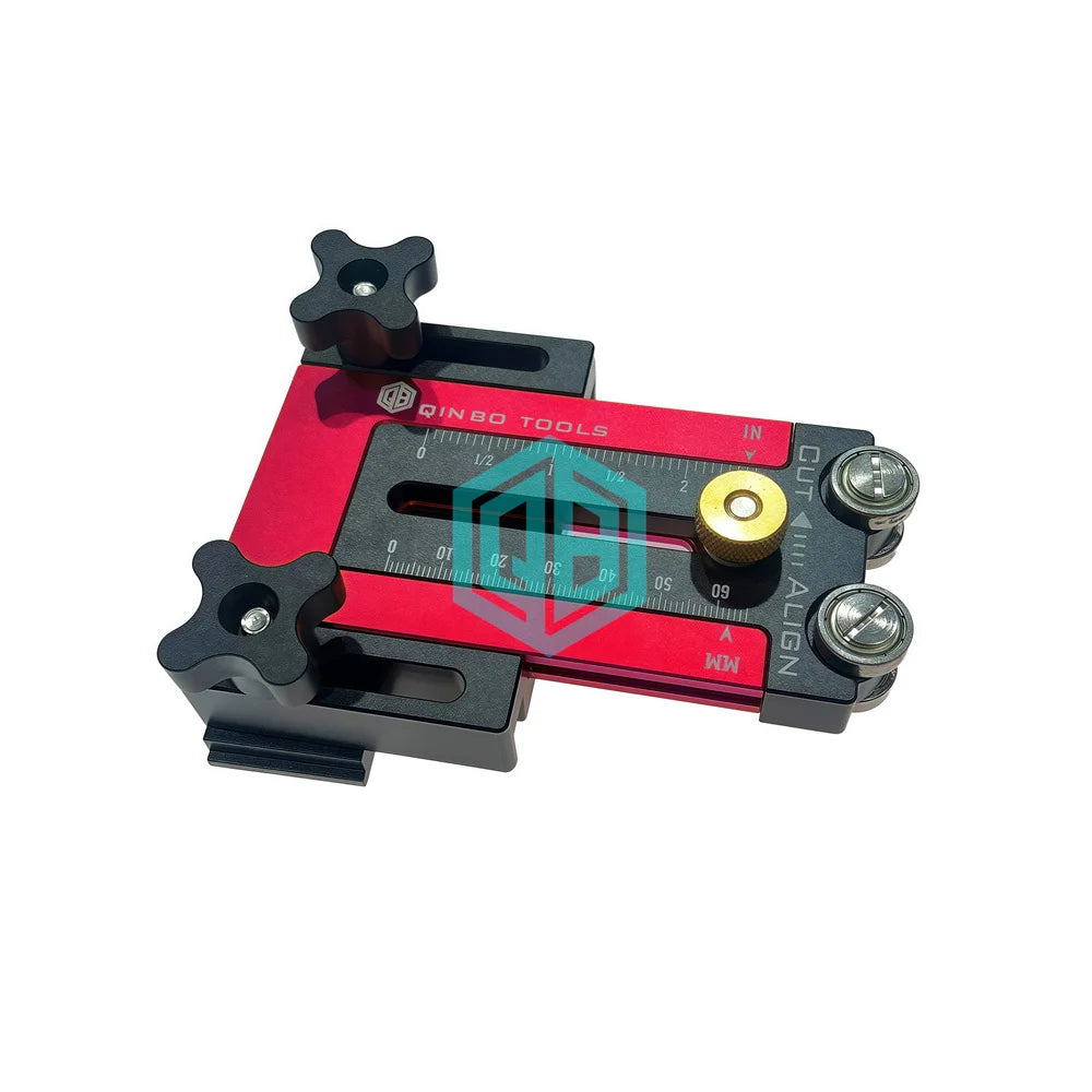 Thin Rip Jig for Table Saw & Band Saw Adjustable Guide with Twin Slid Head Precision Narrow Strip Cuts for Woodworking Cabinetry