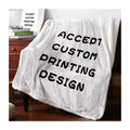 Ultra Warm Double Layer Thicken Flannel Sherpa Throw Blanket Super Soft 100% Polyester Fleece Custom Throw Blanket for Winter