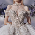 S0005H 2023 New Bride's High-quality Large-size Trailing High-end Heavy Industry One-shoulder Wedding Dress