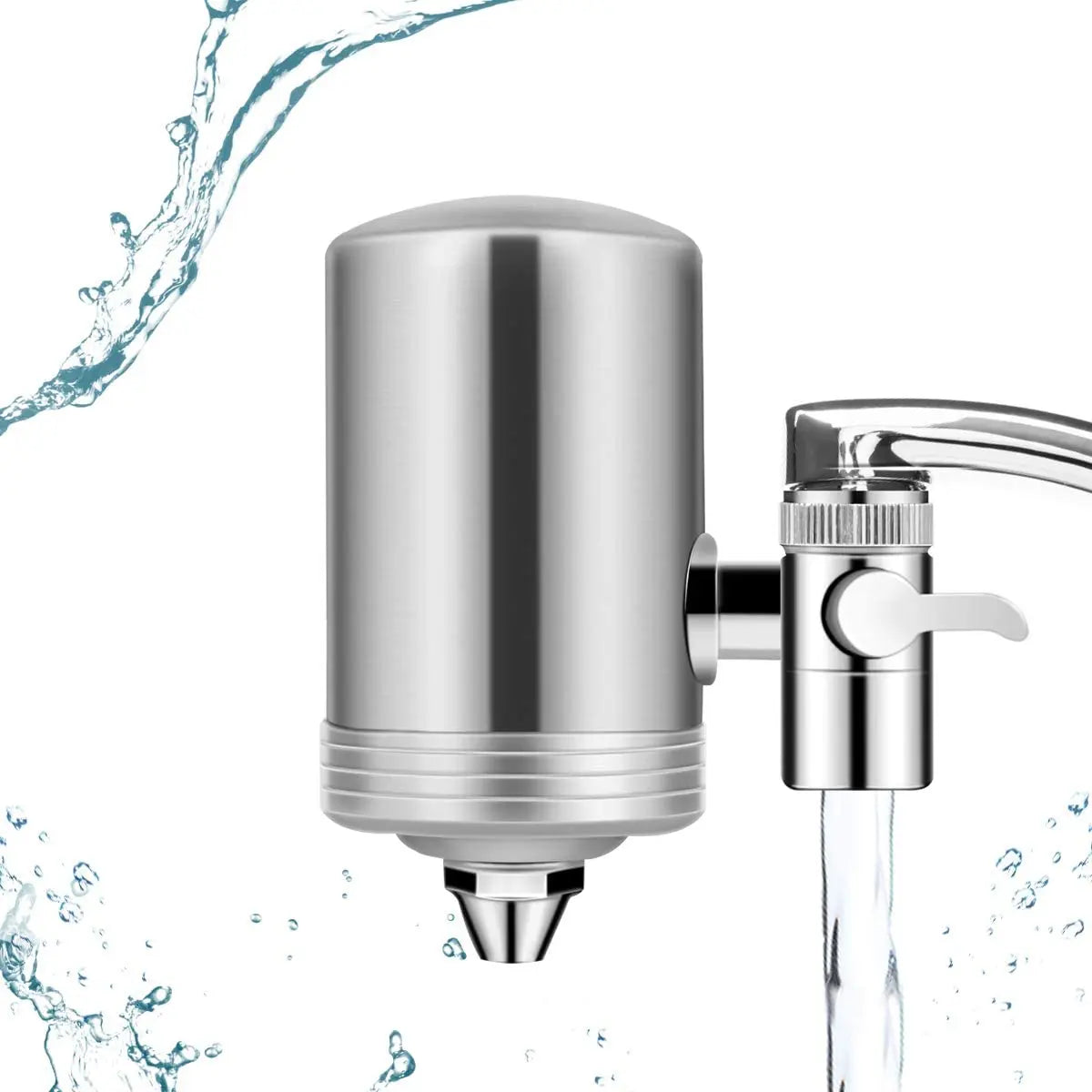 Full Stainless Steel Tap Faucet Water Filter Purifier with Nano Filtration Cartridge System OEM