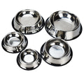 RunLexi 900ml Stainless Steel Dog Water Bowl With Rubber Base Anti Slip Pet Dog Food Bowl