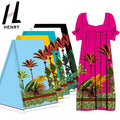 Popular Fashion Multi Color Optional Plain Background Tropical Printed Polyester Fabric for Clothing