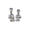DIN15237 Stainless Steel 304 316 2205 Belt Screws Fanged Elevator Bolt with Spikes with Nut and Washer