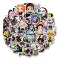 50Pcs Demon Slaye Kimetsu No Yaiba Japan Anime Sticker Paste Adhesive Label Skateboard Luggage Laptop Cartoon Stickers