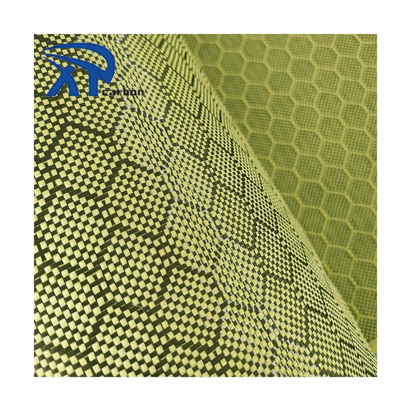 China Supplier 3k 240gsm Honeycomb Aramid Kevlars Carbon Aramid Fiber Cloth