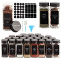 Hot Sale Glass Spice Jar Set 4oz 120ml Seasoning Container with Black Aluminum Lid