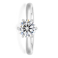 1.0 Carat Classical Solitaire IGI Certified Lab-Grown Diamond 18K Solid Gold Wedding Jewelry Engagement Proposal Statement Ring