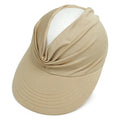Outdoor Sun Protection Sun Visor Hat Solid Color Uv Protection Empty Top Hat Sport Sun Visor Hats for Young Girls Women Beach