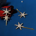 Miallo 3Pcs/set Fashion Rhinestone Jewelry Gold Bobby Pins Hair Clips Sparkly Star Party Hair Headpiece