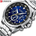 New CURREN 8399 Man Wristwatches Waterproof Chronograph Men Watches Luxury Stainless Steel Quartz Men's Clock Relogio Masculino