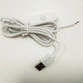 5V USB Extension Cable with Power Switch on OFF Switch Red/Black Open End Wire White Color