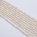 Natural 5-6mm White Potato Shape Freshwater Pearls Grade a Third Party Certified Strands for Jewelry Making