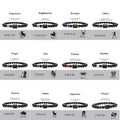 Popular Natural Black Agate Stone Hand String Bracelet Elastic Birth Stone Bracelet for Men