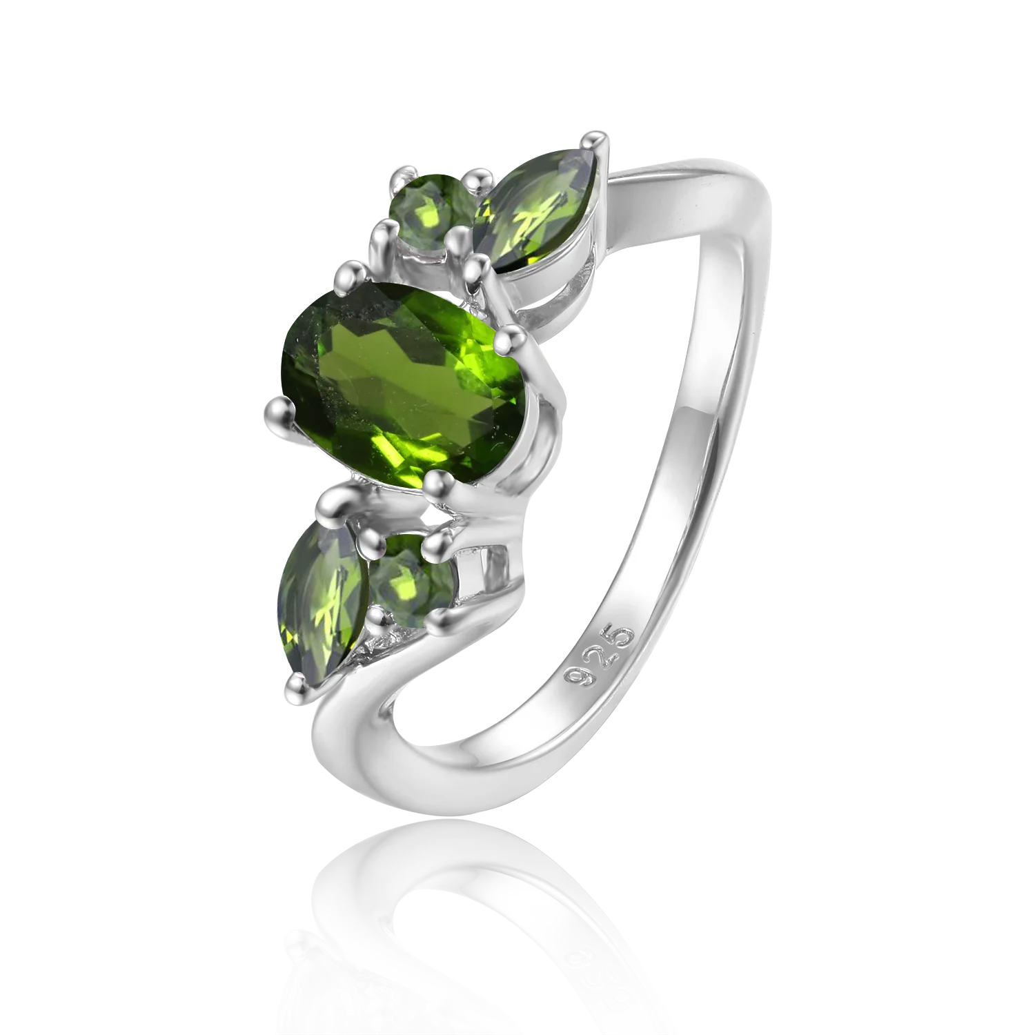Abiding Jewelry New Arrivals Silver Body Natural Gemstone Blueish Mystic Quartz Ring With Wholesale Price for Party Wom